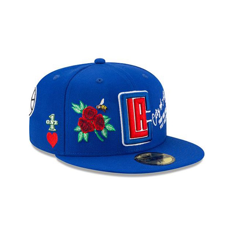 NBA Los Angeles Clippers Icon 59Fifty Fitted (ZSL0959) - Blue New Era Caps